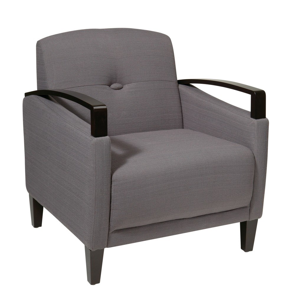 Ave Six Main Street Woven Arm Chair, Charcoal/Espresso MPN:MST51-W12