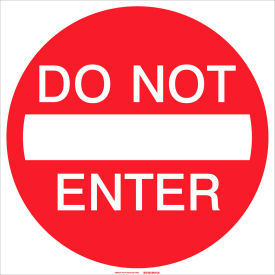 Brady® 80076 Do Not Enter Sign High Intensity Prismatic Reflective Sign Aluminum 24