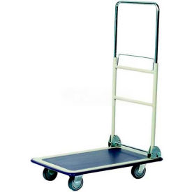 Wesco® Telescopic Folding Handle Steel Platform Truck 272263 35x23 5