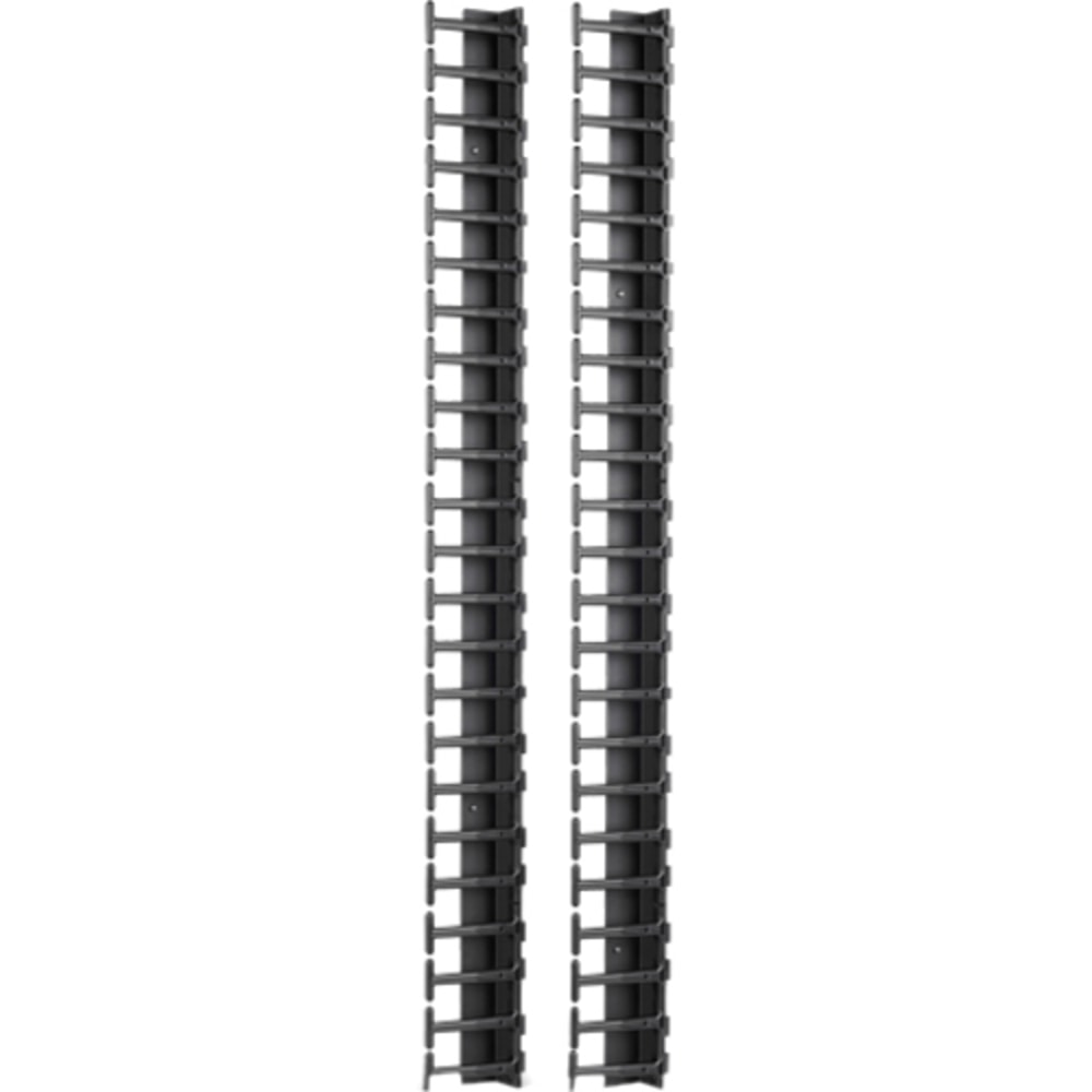 APC by Schneider Electric Vertical Cable Manager for NetShelter SX 600mm Wide 48U (Qty 2) - Cable Manager - Black - 1 - 6U Rack Height - TAA Compliant MPN:AR7723