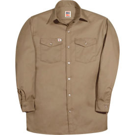 Big Bill Premium Long-Sleeve Button Down Work Shirt L Brown 147-R-BRN-L