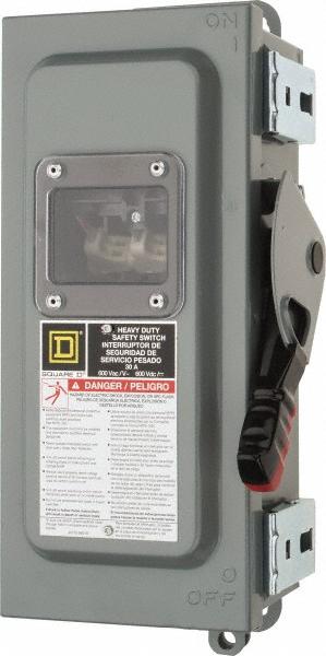 Safety Switch: NEMA 12 & 3R, 30 Amp, 600VAC/VDC MPN:HU361AWKVWEI