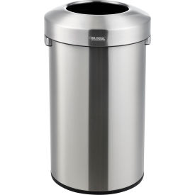 GoVets™ Stainless Steel Round Open Top Trash Can 21 Gallon 424SS641