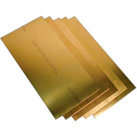 10 Piece Metric Brass Shim Stock Assortment 150mm x 300mm Sheets 17999