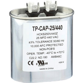 Tradepro® Run Capacitor 25 MFD 440V Oval TP-CAP-25/440