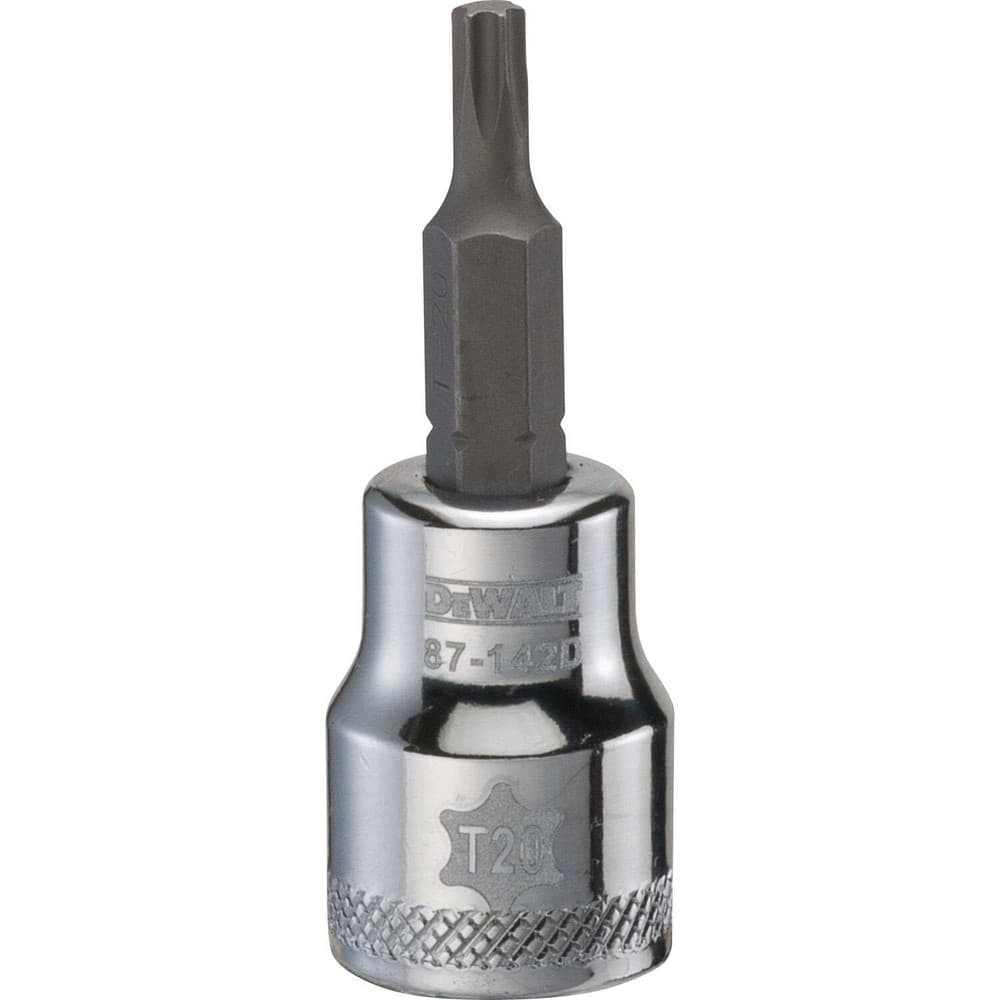 Hand Hex & Torx Bit Sockets, Socket Type: Torx Bit Socket , Drive Size (Fractional Inch): 3/8 , Torx Size: T20 , Bit Length (Inch): 3 , Insulated: No  MPN:DWMT87142OSP