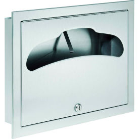 Bradley Corporation Recessed Toilet Seat Cover Dispenser 500 Seat Covers - 584-000000 584-000000