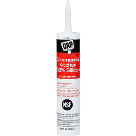 DAP® Commercial Kitchen 100 Silicone Sealant - 9.8 oz. Clear - 7079808658 - Pkg Qty 12 7079808658