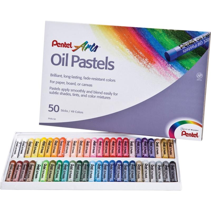 Pentel Oil Pastel Set With Carrying Case, Assorted (Min Order Qty 10) MPN:PHN-50