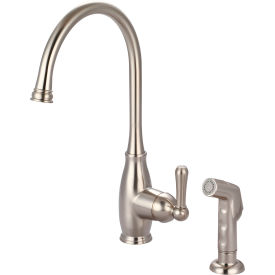 Olympia Accent K-5441-BN Single Lever Kitchen Faucet with Spray PVD Brushed Nickel K-5441-BN