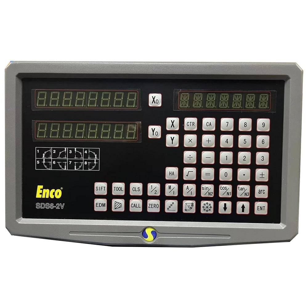 DRO Systems, Machine Compatibility: Lathe , Calculator Function: Yes , Programmable Memory: Yes , Tool Offsets: 200 , Scale Type: Glass, Linear Scale  MPN:10X40XSDS6-2V