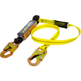 Guardian Big Boss Extended Free Fall Lanyard 6' Single Leg w/ Steel Snap Hook Shock Pack Nylon 21300