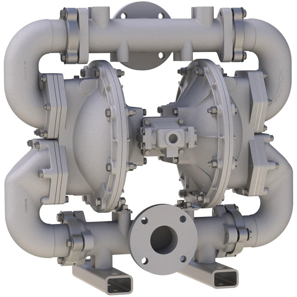 Air-Operated Diaphragm Pumps, Maximum Flow Rate (Gpm - 2 Decimals): 303.00 , Maximum Working Pressure: 125.000 , Thread Type: Flange , Inlet Size: 3in  MPN: