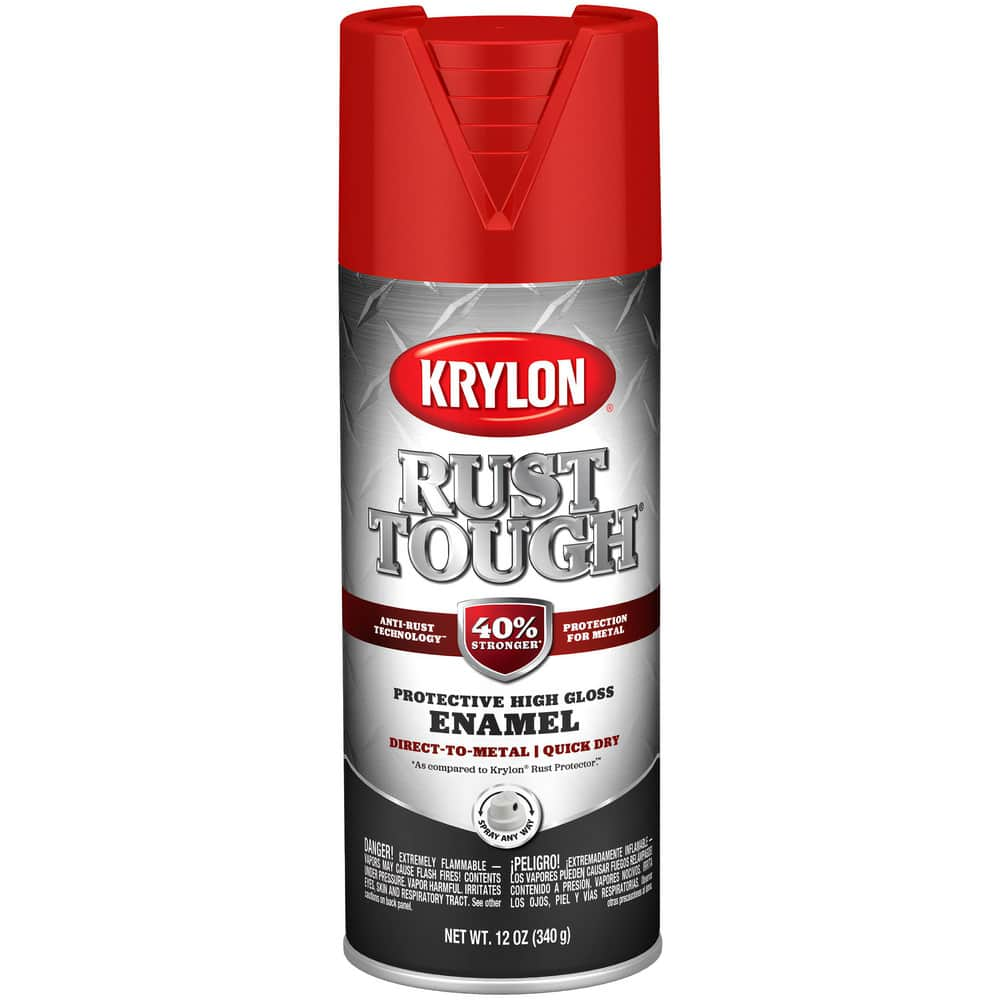 Spray Paints, Product Type: Rustproof Enamel , Type: Rust Preventative Spray Paint , Color: Safety Red , Finish: Gloss , Color Family: Red  MPN:K09210008