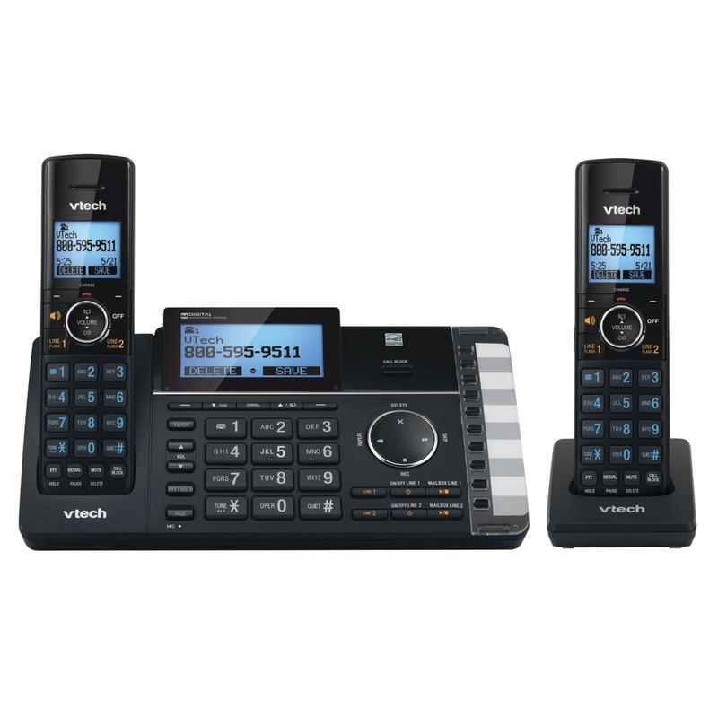 VTech DS6251-2 DECT 6.0 Expandable 2-Line Cordless Phone With Answering System, 80-1375-00 MPN:80-1375-00