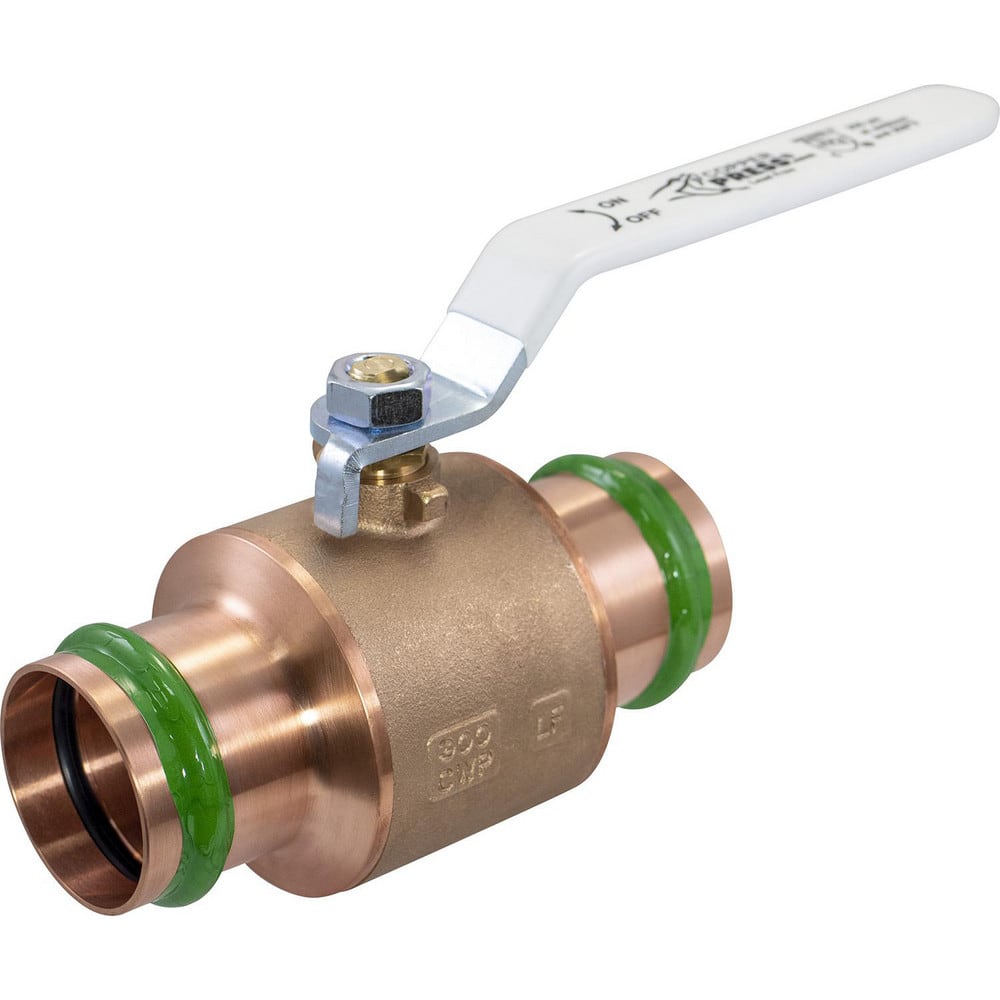 Ball Valves, Valve Type: Ball Valve , Pipe Size: 1/2 , Valve Structure: 1-Piece , Tube Outside Diameter: 0.965 , Body Material: Copper  MPN:MB70000