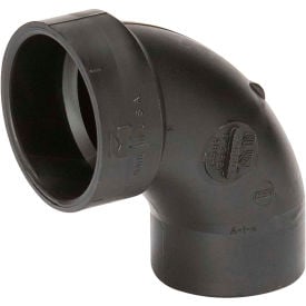 Mueller 02880 1-1/2 In. ABS 1/4 Bend Street Elbow - Spigot X Hub 02880