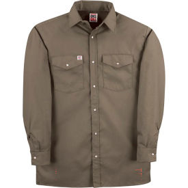 Big Bill Snap Button Down Long Sleeve Work Shirt M Gray 247-R-CHA-M