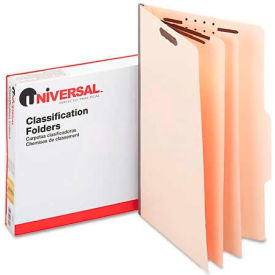 Universal® Manila Classification Folders Legal Six-Section 15/Box UNV10310***