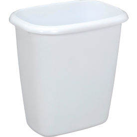 Rubbermaid® Vanity Wastebasket 2958 14 Quart White FG295800WHT