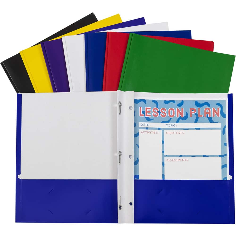 Portfolios, Report Covers & Pocket Binders, Color: Red, Yellow, Green, Blue, Purple, Black, White , Color: Red, Yellow, Green, Blue, Purple, Black, White  MPN:05320-DS