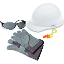 ERB® L1 New Hire Kit with Liberty® Cap & Boas® Lens White/Gray - Pkg Qty 6 18532