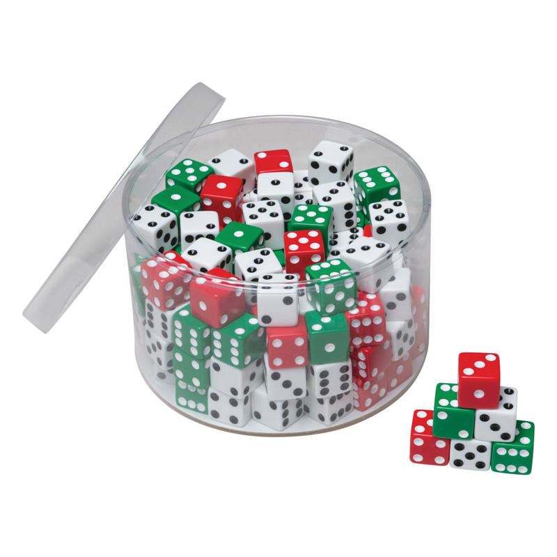 Creativity Street Tub of Dice - 4 Year & Up Age - 144 Pieces - 144 / Pack - Assorted (Min Order Qty 2) MPN:707