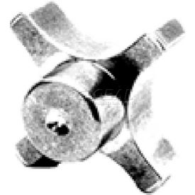 J.W. Winco CKS Four-Prong Clamping Knob 2-1/2