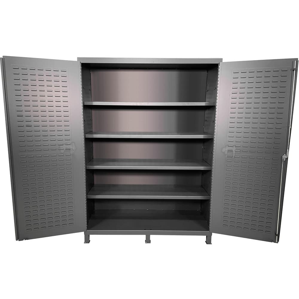 Storage Cabinets, Cabinet Material: Steel , Width (Inch): 60 , Depth (Inch): 24 , Height (Inch): 84 , Color: Gray  MPN:F89117