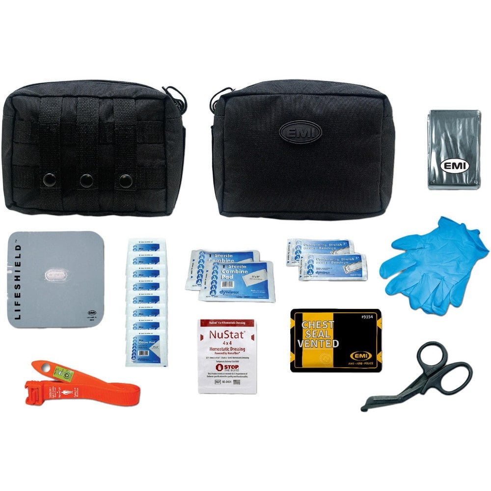 Emergency Prep Kits, Kit Type: Bleeding Control, Tactical Gunshot , Container Type: Pouch , Container Material: Nylon , Color: Orange , Overall Length: 8.00in  MPN:9139