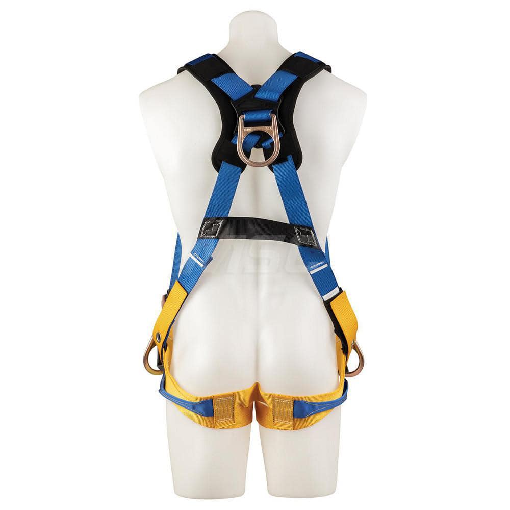 Fall Protection Harnesses: 400 Lb, Back and Side D-Rings Style, Size Medium & Large, For Positioning, Back & Hips MPN:H332002XQP