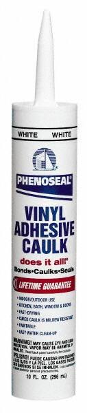 Caulk: 10 oz Bottle, White, Acrylic & Latex MPN:5113600005