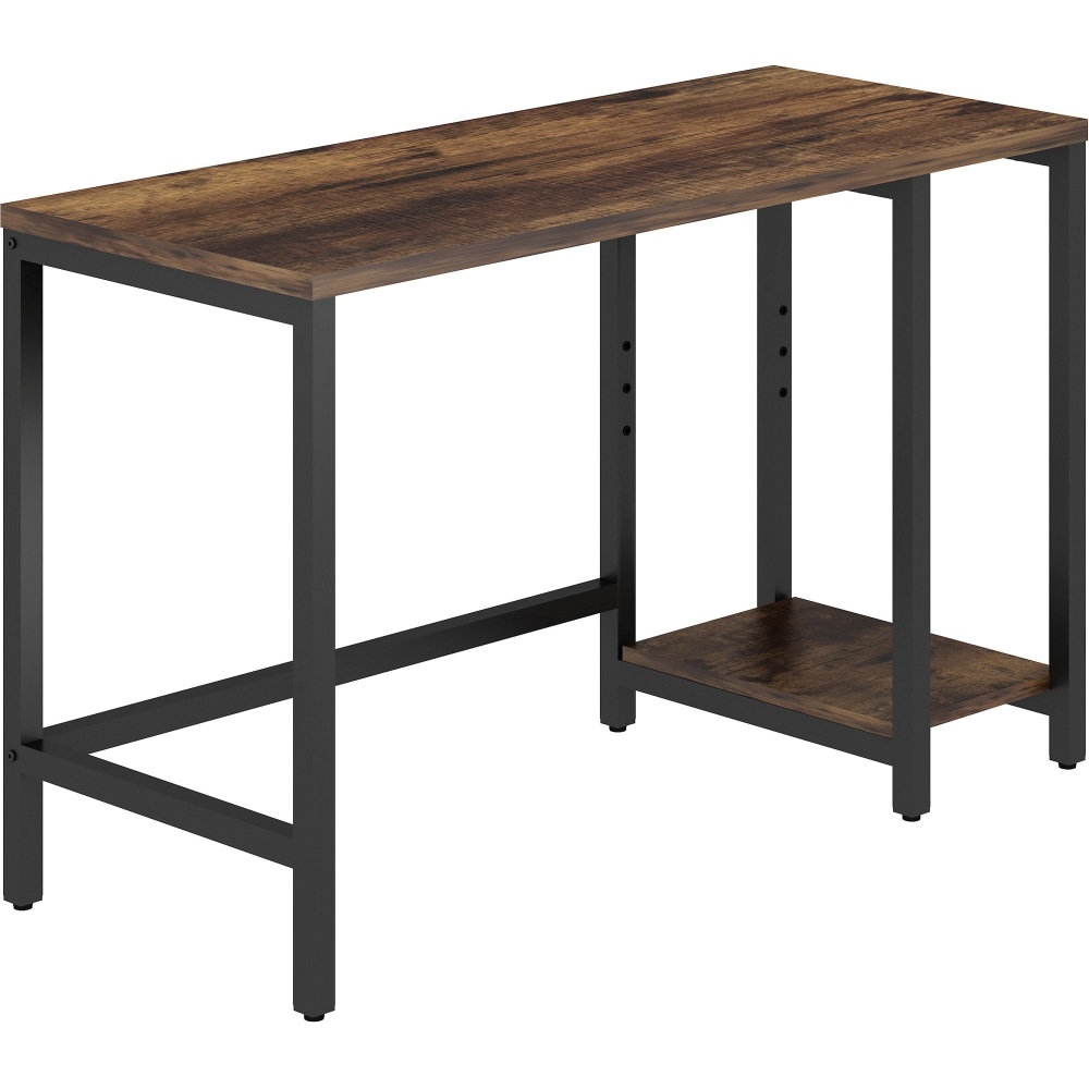 LYS SOHO Metal Frame Desk - Contemporary Style - 200 lb Capacity x 47.25in Table Top Width x 19.75in Table Top Depth x 1in Table Top Thickness - 29.50in Height - Assembly Required - Rustic Oak - High Pressure Laminate (HPL) - 1 Each MPN:DK101NRRK