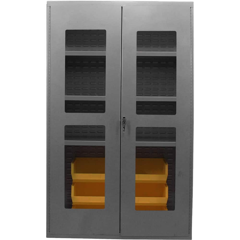 Storage Cabinets, Cabinet Type: Storage, Visible , Cabinet Material: Steel , Width (Inch): 48in , Depth (Inch): 24in , Cabinet Door Style: Clearview  MPN:F89076