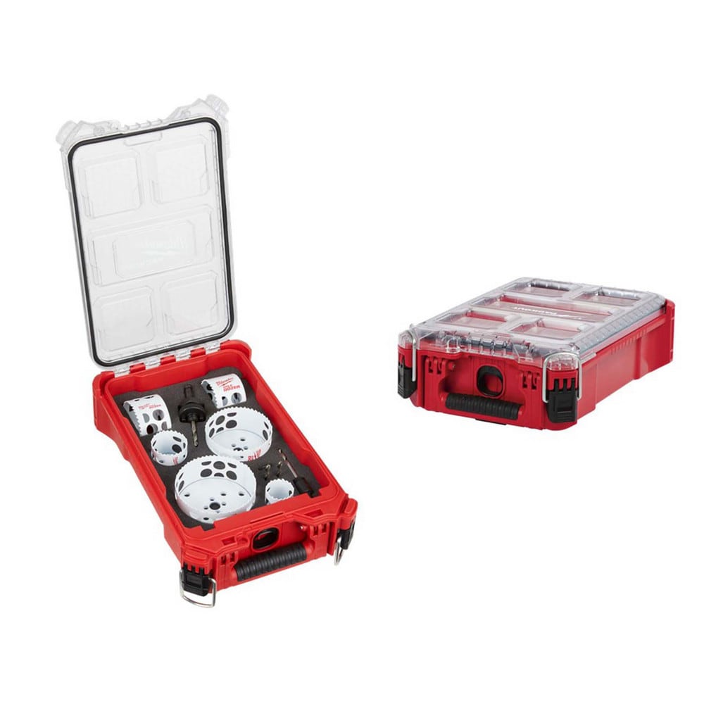 Hole Saw Kits, Minimum Saw Diameter (Decimal Inch): 1-1/2 , Maximum Saw Diameter (Decimal Inch): 4-1/4 , Number of Hole Saws: 7 , Maximum Cutting Depth: 1.625  MPN:9856957/1646691