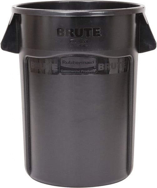 Trash Can: 44 gal, Round, Black MPN:FG264360BLA