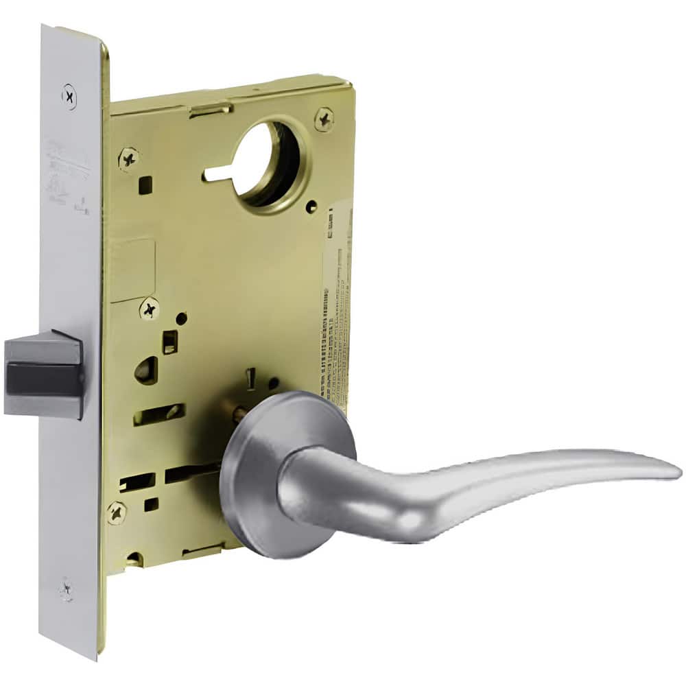 Lever Locksets, Lockset Type: Grade 1 Passage Mortise Lock , Key Type: Keyless , Back Set: 2-3/4 (Inch), Cylinder Type: Keyless , Material: Cold Rolled Steel  MPN:8215-LNA-26D-RH