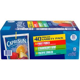 CAPRI SUN Fruit Juice Pouches Variety Pack 6 fl oz 40 Count 22000593