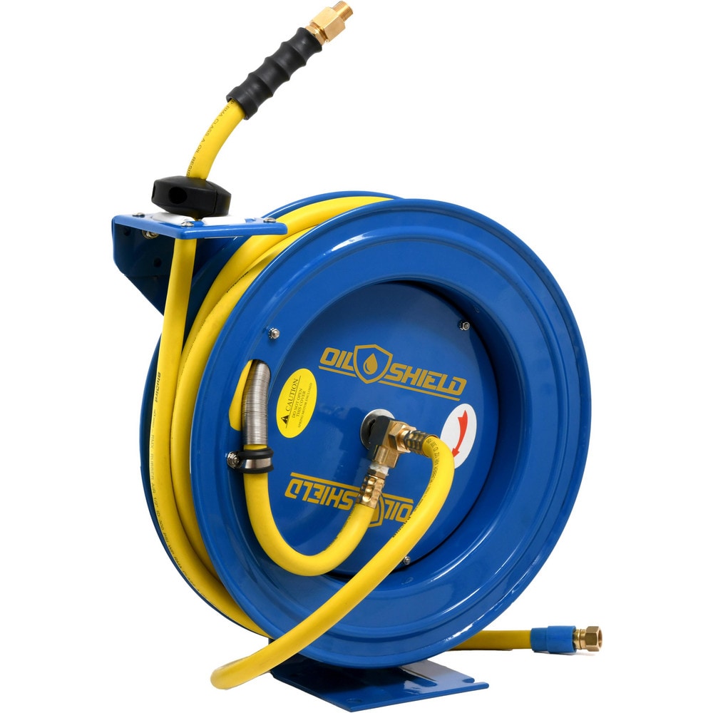 Hose Reels, Drive Type: Auto-Retractable , Reel Type: Open , Hose Length (Feet): 50.00 , Hose Inside Diameter (Inch): 1/2 , Application: Multi-Purpose MPN:OSRHD1250