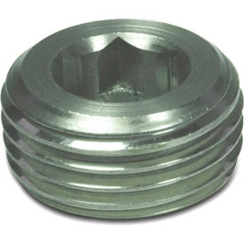 J.W. Winco 906-NI-M22X1.5-A Stainless Threaded Plug with M22 x 1.5 Tapered Thread 906-NI-M22X1.5-A