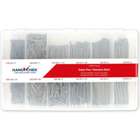 Cotter Pin Assortment Stainless Steel Plain 1200 Piece DISP-CPS1200