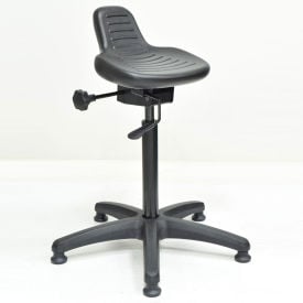 Interion® Ergonomic Standing Stool 250 Lb. Capacity Black 005571