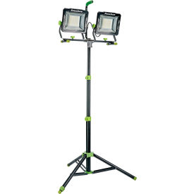 Power Smith™ Dual Head LED Work Light w/ Tripod 30000 Lumens Black PWLD300T