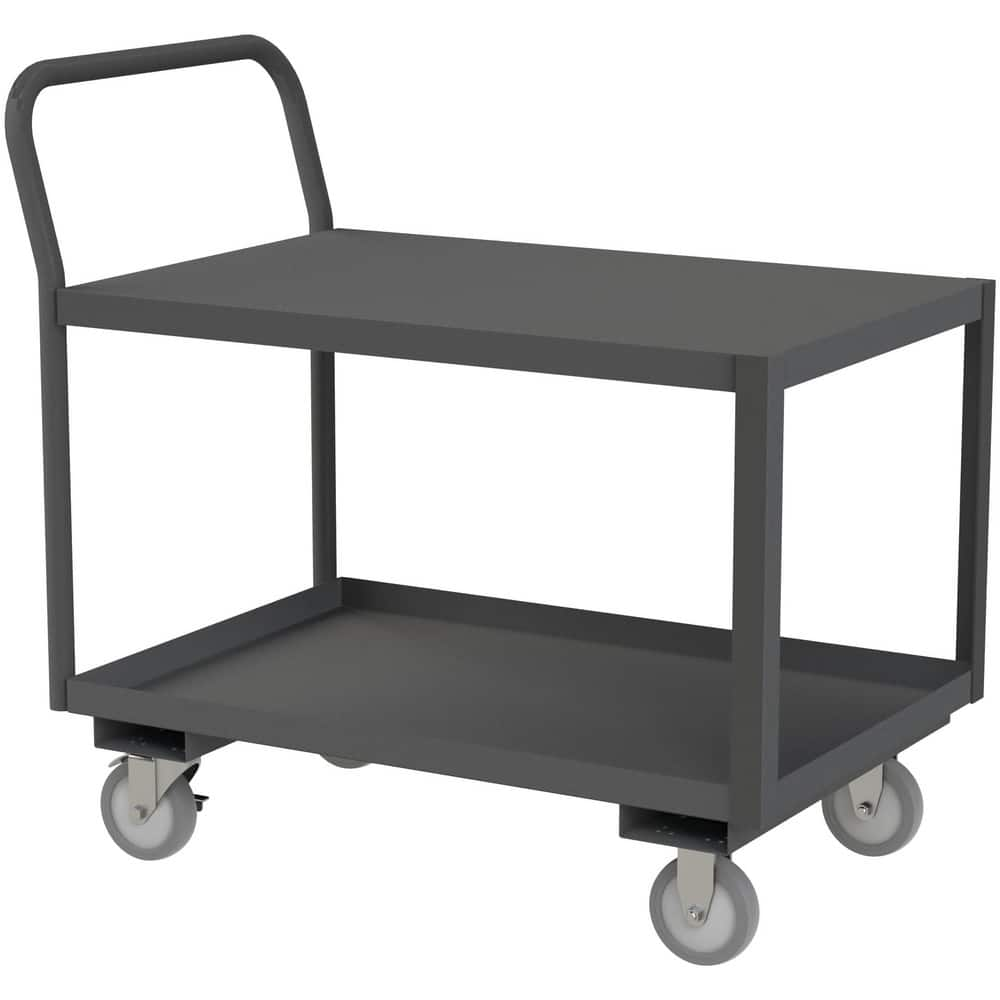 Carts, Cart Type: Low Deck Service Truck , Caster Type: 2 Swivel/2 Rigid , Caster Configuration: Rigid & Swivel , Brake Type: Side Brake  MPN:LDO-2436-2-95