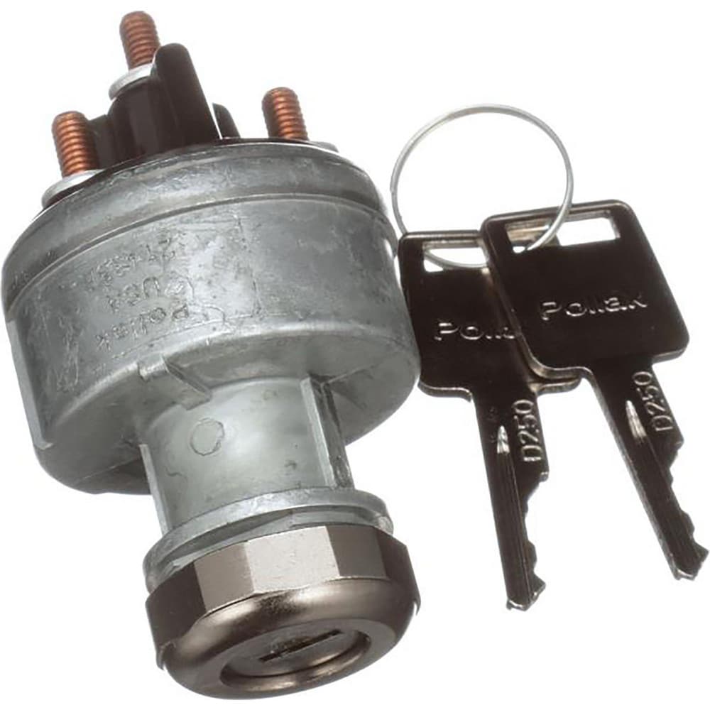 Automotive Switches, Switch Type: Ignition Switch-12v , Number Of Connections: 4 , Contact Form: 10-32 Stud , Sequence: ACC-Off-On/ACC-Start , Amperage: 30  MPN:31-305P