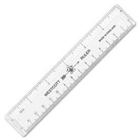 Westcott® English and Metric Shatterproof Ruler 6