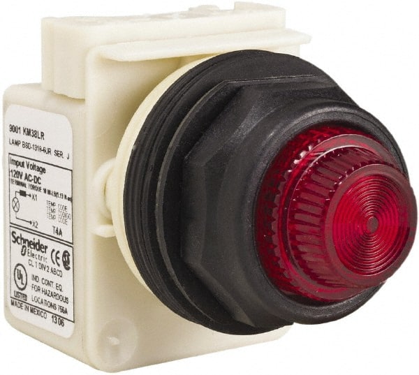 120 V Red Lens LED Indicating Light MPN:9001SKP38LRR31