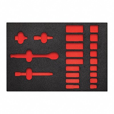 Black/Red Tool Storage Foam Inserts Poly MPN:J52136HTCF