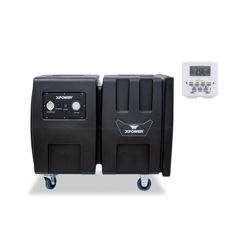 Self-Contained Electronic Air Cleaners, Cleaner Type: Air Scrubber , Air Flow: 3000CFM , Sound Level: 80db(A) , Color: Black , Overall Depth: 40  MPN:PSS3