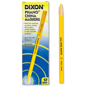 Dixon 73 China Marker Yellow Dozen 73